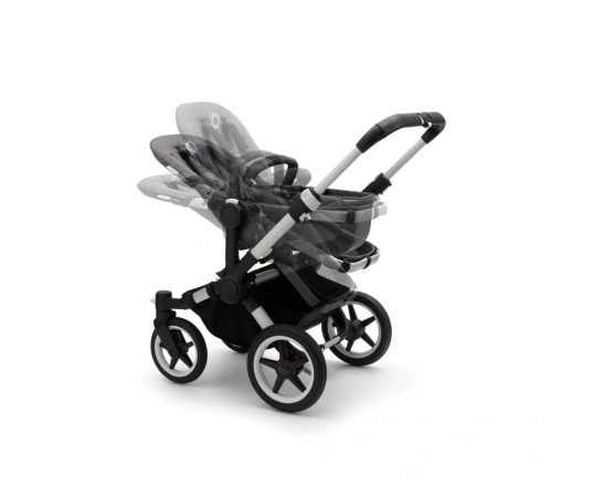 Универсальная коляска 2в1 Bugaboo Donkey3 Mono Alu/Grey Melange/Red