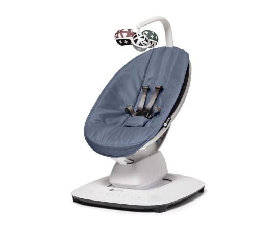 Шезлонг качалка 4Moms MAMAROO 5.0 - slate blue (лимитированая версия)