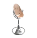Стульчик для кормления Bloom Fresco Silver в комплекте с вкладышами из экокожи - Rose Gold