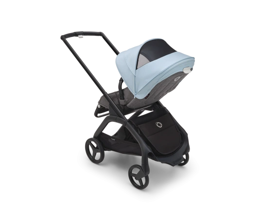 Прогулочная коляска Bugaboo DRAGONFLY - black/grey melange skyline blue