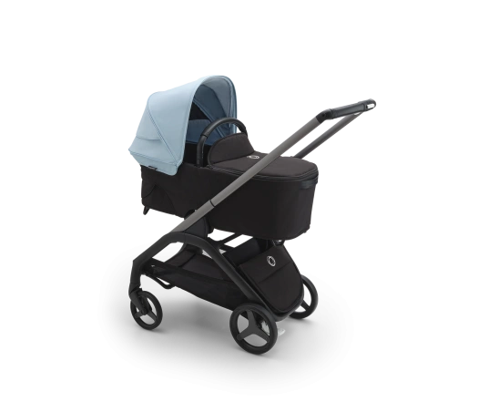 Универсальная коляска 2в1 Bugaboo DRAGONFLY - black/grey melange skyline blue