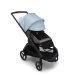 Прогулочная коляска Bugaboo DRAGONFLY - black/grey melange skyline blue
