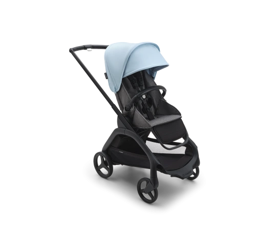 Прогулочная коляска Bugaboo DRAGONFLY - black/grey melange skyline blue