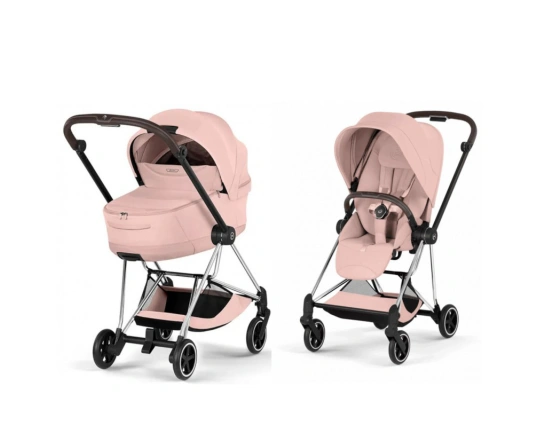 Коляска 2 в 1 Cybex MIOS Style Collection 5.0 - peach pink (шасі Chrome)