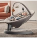 Шезлонг - качалка NUNA Leaf Grow с игрушечной дугой Granite, серый