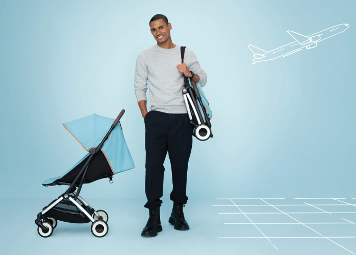 Cybex Orfeo Fog Grey сложена