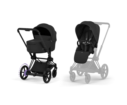 Универсальная коляска Cybex ePRIAM Style Collection 2 в 1 - sepia black