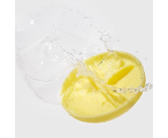 Силіконова тарілка на присосці із розділювачами Olababy Lemon