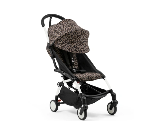 Прогулянкова коляска Stokke YOYO³ з 6 місяців Leopard (шасі White)