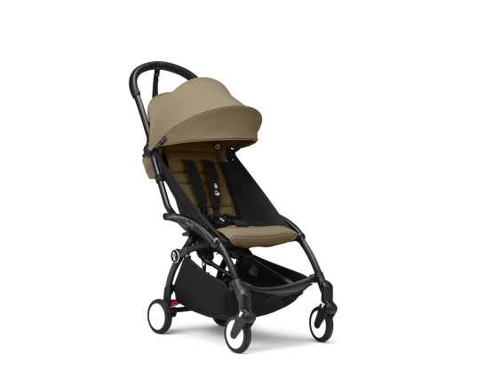 Универсальная коляска 2 в 1 с люлькой newborn shell Stokke YOYO³  Toffee (шасси White)