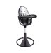 Стульчик для кормления Bloom Fresco Black в комплекте с вкладышами из экокожи - Lunar silver