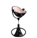 Стульчик для кормления Bloom Fresco Black в комплекте с хлопковыми вкладышами - Blush pink