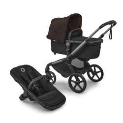 Универсальная коляска 2в1 Bugaboo FOX 5 RENEW - grafite/heritage black cocoa brown - изображение