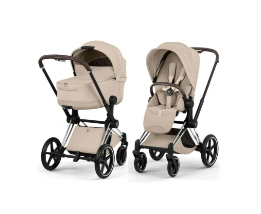 Коляска Cybex PRIAM Style Collection 5.0 - cozy beige (шасі Chrome Brown)