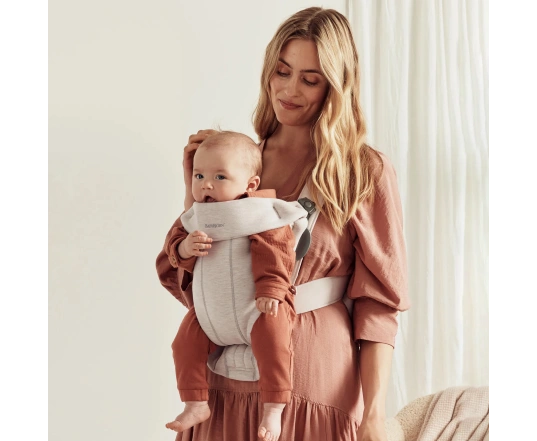 Рюкзак-кенгуру Bebé Mini BabyBjörn (тканина 3Д трикотаж) - Бежевий