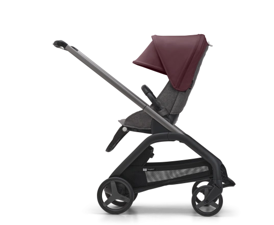 Прогулочная коляска Bugaboo DRAGONFLY - grafite/grey melange dark cherry