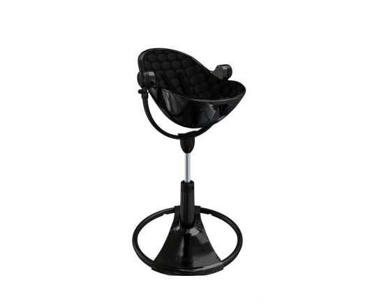 Стульчик для кормления Bloom Fresco Black в комплекте с хлопковыми вкладышами - Midnight black
