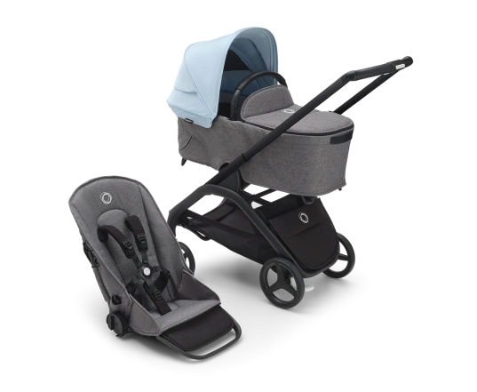 Универсальная коляска 2в1 Bugaboo DRAGONFLY - grafite/midnight black skyline blue