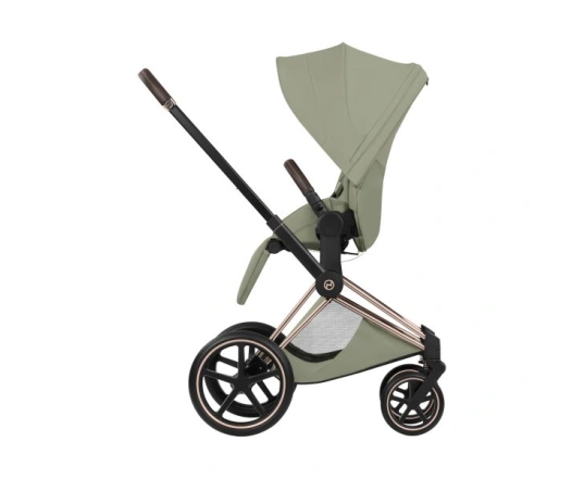 Прогулянкова коляска Cybex PRIAM Style Collection 5.0 - sage green (шасі Rose Gold)