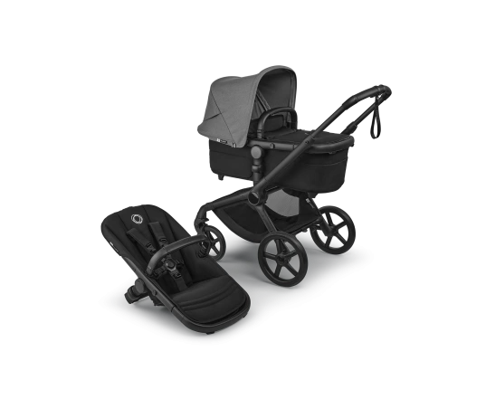 Универсальная коляска 2в1 Bugaboo FOX 5 RENEW - black/heritage black moon grey