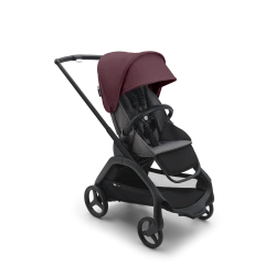 Прогулочная коляска Bugaboo DRAGONFLY - black/grey melange dark cherry - изображение