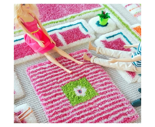 Килим IVI 3D Play Carpets Playhouse Pink 134х200 см