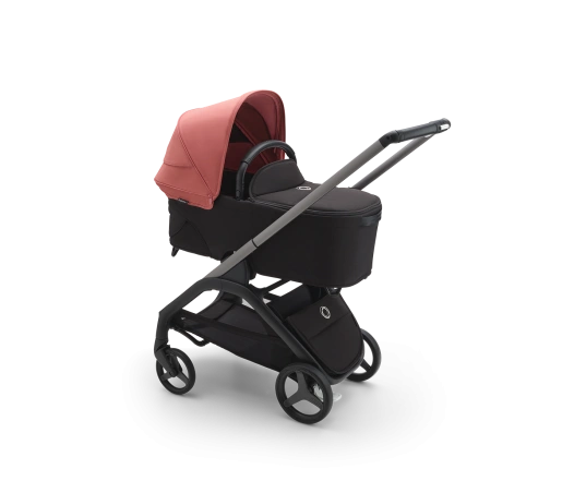 Универсальная коляска 2в1 Bugaboo Dragonfly Sunrise red/Midnight black-Grey mélange