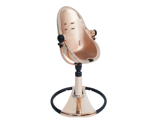 Стульчик для кормления Bloom Fresco Rose Gold в комплекте с вкладышами из экокожи - Rose Gold