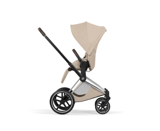 Прогулянкова коляска Cybex PRIAM Style Collection 5.0 - cozy beige (шасі Chrome Brown)