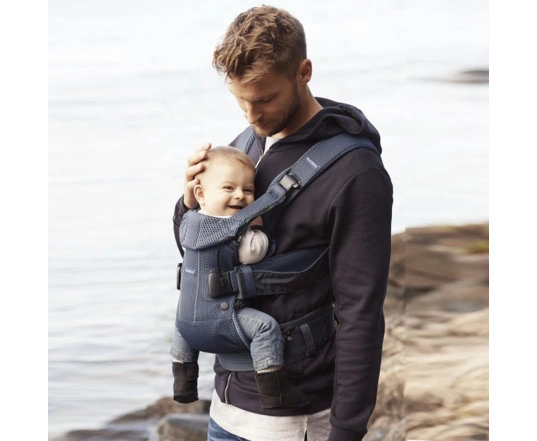 Рюкзак-кенгуру Bebé ONE Air BabyBjörn (тканина сітка) - Navy blue