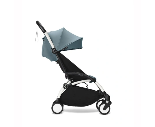 Прогулянкова коляска Stokke YOYO³ з 6 місяців Aqua (шасі White)