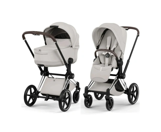 Коляска Cybex PRIAM Style Collection 5.0 - city grey (шасі Chrome Brown)