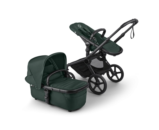 Универсальная коляска 2в1 Bugaboo FOX 5 RENEW - black/fern green-fern green