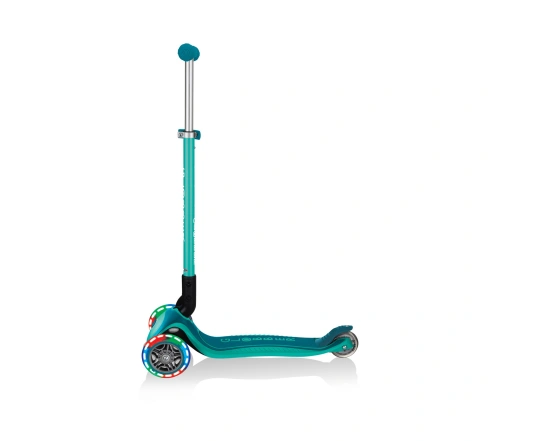 Самокат GLOBBER серії PRIMO FOLDABLE PLUS LIGHTS, зелений, колеса з підсвіткою, 50кг, 3+