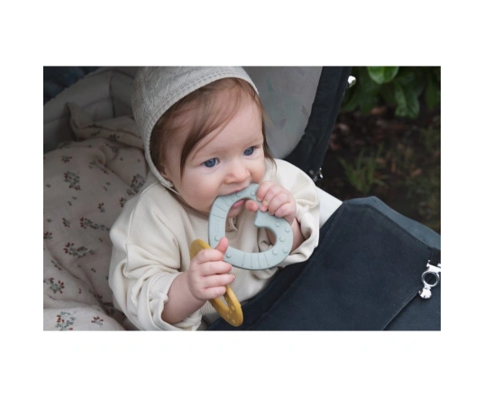 Іграшка - прорізувач BIBS Baby Bitie Heart Peach