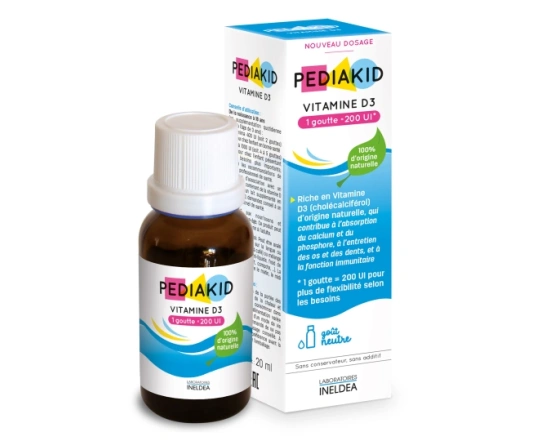 Натуральний вітамін D3 PEDIAKID VITAMINE D3, 20 мл