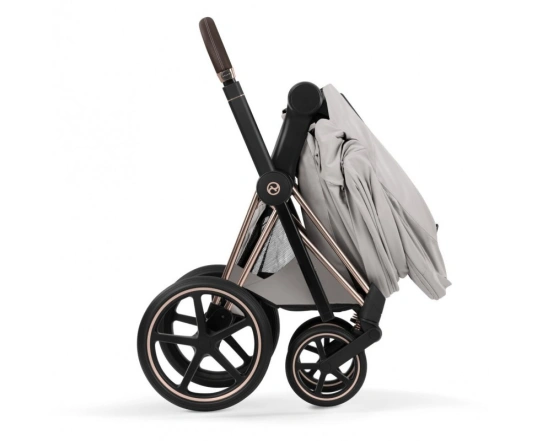 Коляска Cybex PRIAM Style Collection 5.0 - city grey (шасі Rosegold)