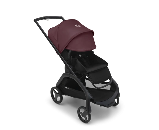 Універсальна коляска 2в1 Bugaboo DRAGONFLY - black/midnight black dark cherry