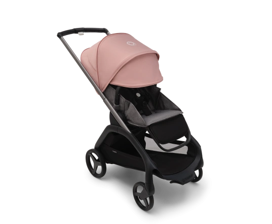 Универсальная коляска 2в1 Bugaboo DRAGONFLY - grafite/grey melange morning pink