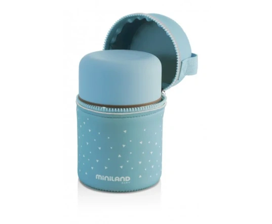 Термос пищевой голубой Miniland Silky Food Thermos Blue 600мл