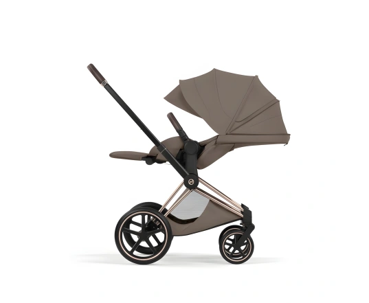 Прогулянкова коляска Cybex PRIAM Style Collection 5.0 - coconut brown (шасі Rose Gold)