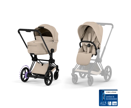 Универсальная коляска Cybex ePRIAM Style Collection 2 в 1 - cozy beige