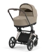 Коляска Cybex Priam 2 в 1 - люлька Cozy Beige + прогулка Sepia Black + шасси Rose Gold