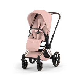 Прогулочная коляска Cybex Priam Style Collection 5.0 - peach pink (шасси Rosegold) - изображение