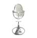 Стульчик для кормления Bloom Fresco Silver в комплекте с хлопковыми вкладышами - Coconut white