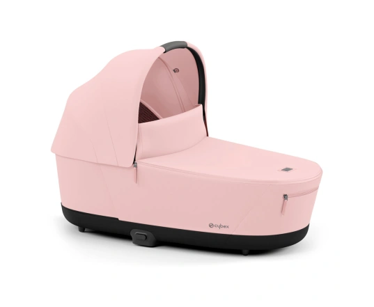 Коляска Cybex Priam 2 в 1 - люлька Peach Pink + прогулянка Mirage Grey + шасі Matt Black
