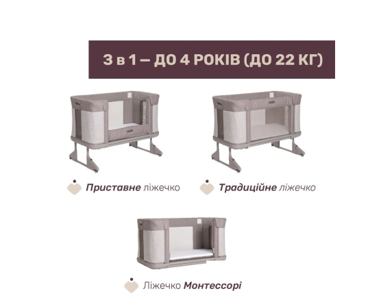 Ліжечко 3 в 1 Chicco NEXT2ME FOREVER кол.10
