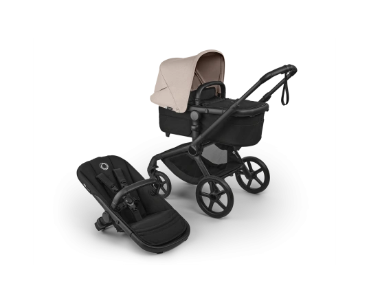 Універсальна коляска 2в1 Bugaboo FOX 5 RENEW - black/heritage black desert taupe melange