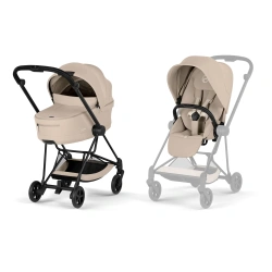 Коляска 2 в 1 Cybex MIOS Style Collection 5.0 - cozy beige (шасі Matt Black) - изображение