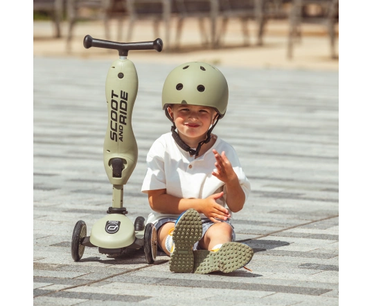 Самокат Scoot and Ride серії Highwaykick-1, оливковий, 1-5 років